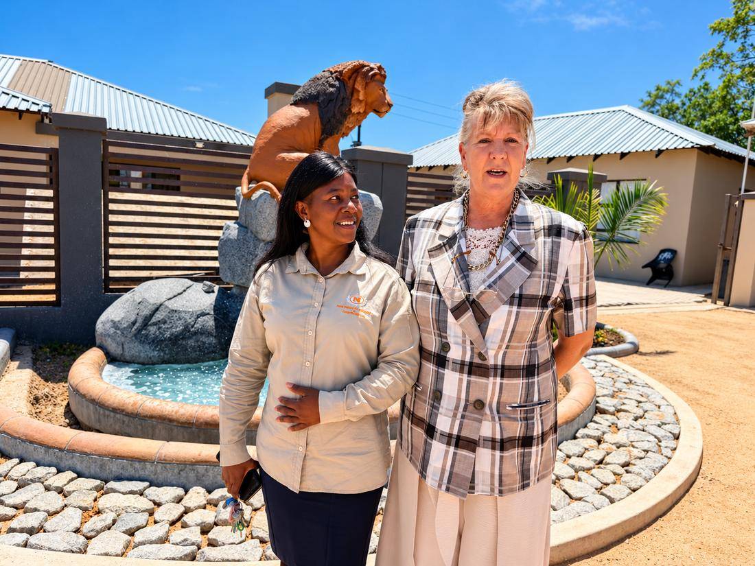 The Numbigate Resort team welcoming guests at the entrance